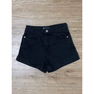 Bershka black jean shorts
